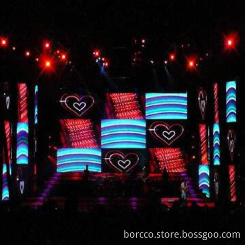 RGB 5050 SMD outdoor flexible stage background LED curtain display screen
